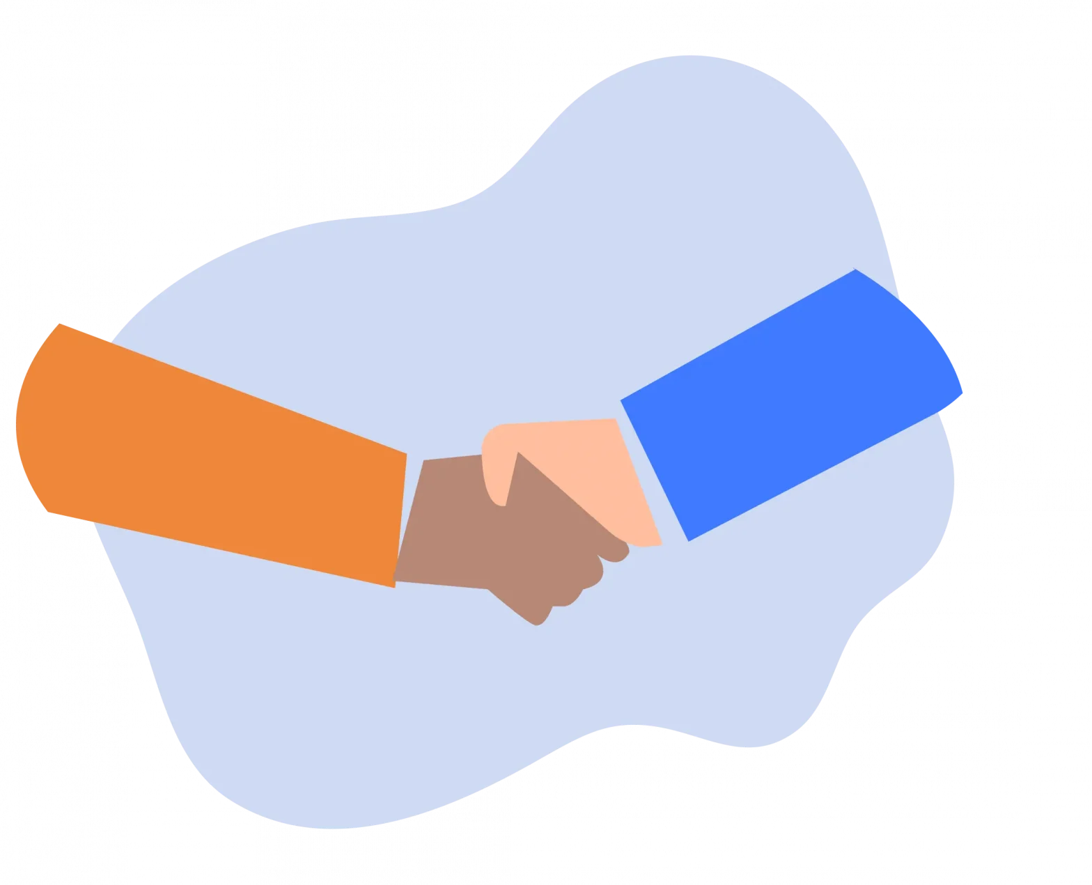 Handshake with background